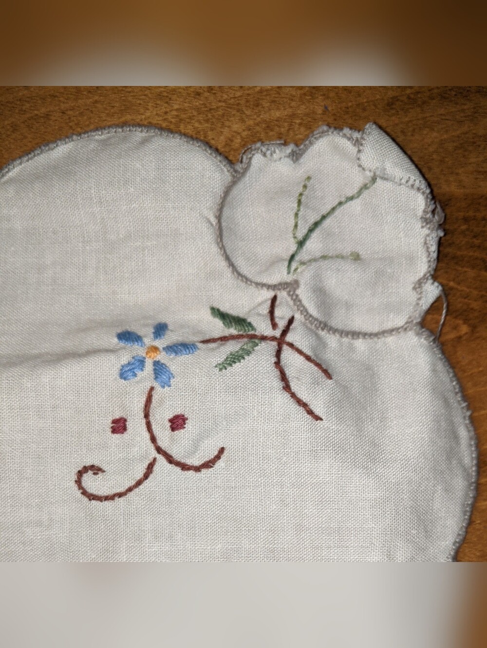 Vintage Embroidered Linen Napkins (Sets Of 4)